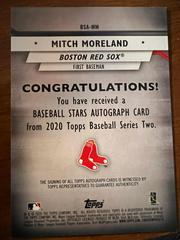 REAR | MITCH MORELAND Baseball Cards 2020 Topps Baseball Stars Autographs
