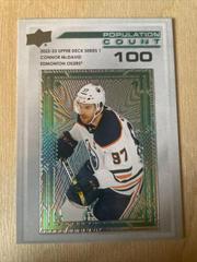Connor McDavid [100] Hockey Cards 2022 Upper Deck Population Count Prices