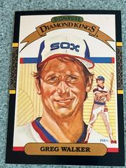 Greg Walker [Diamond Kings No Yellow Stripe] Baseball Cards 1987 Donruss Prices