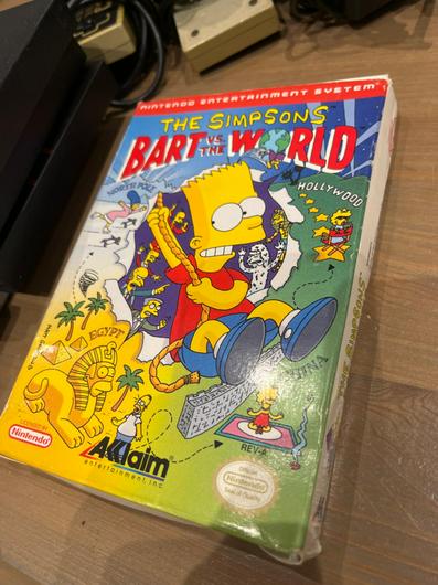 The Simpsons Bart vs the World | Item, Box, and Manual | NES