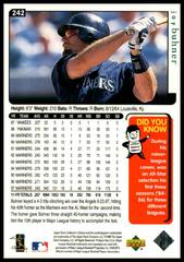 Back Of Card | Jay Buhner [Diamond Holo Back] Baseball Cards 1998 Collector's Choice