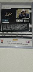 Back | rondale moore Football Cards 2021 Panini Chronicles Draft Picks Playbook