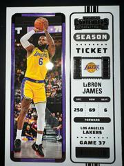 LeBron James Basketball Cards 2022 Panini Contenders Prices
