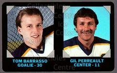 Barrasso, Perreault #2 Hockey Cards 1985 7-Eleven Credit Cards Prices