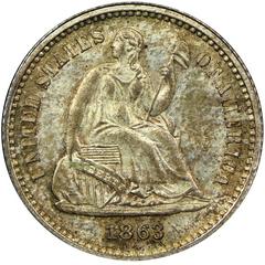 1863 Coins Seated Liberty Half Dime Prices