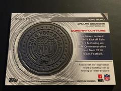 2014 Kickoff Coin Card | tony romo Football Cards 2014 Topps NFL Kickoff Coin