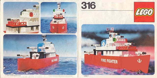 Fire Fighter Ship #316 LEGO Boat