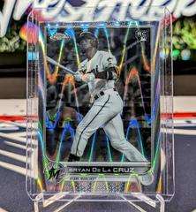 Bryan De La Cruz [Sonic Black & White RayWave] Baseball Cards 2022 Topps Chrome Prices
