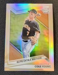 Cole Young [Optic Holo] #21 Baseball Cards 2022 Panini Elite Extra Edition Prices