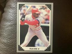 Felix Jose #392 Baseball Cards 1991 Leaf Prices