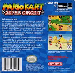 Rear | Mario Kart Super Circuit GameBoy Advance