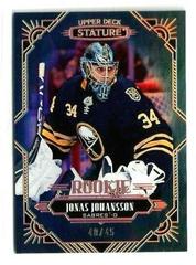Jonas Johansson [Blue] Hockey Cards 2020 Upper Deck Stature Prices