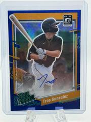 Tres Gonzalez [Blue] #RPS-TG Baseball Cards 2023 Panini Donruss Optic Rated Prospect Signatures Prices