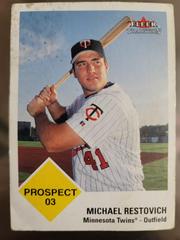 Michael Restovich Baseball Cards 2003 Fleer Tradition Prices