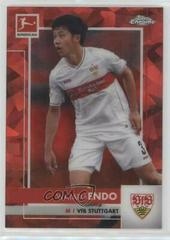 Wataru Endo [Red] #94 Soccer Cards 2020 Topps Chrome Bundesliga Sapphire Prices