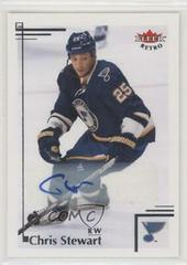 Chris Stewart [Autograph] Hockey Cards 2012 Fleer Retro Prices