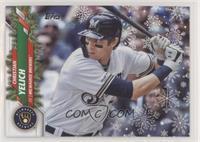 Christian Yelich Baseball Cards 2020 Topps Holiday Prices