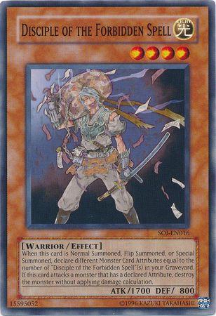 Disciple of the Forbidden Spell SOI-EN016 YuGiOh Shadow of Infinity