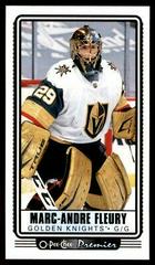 Marc-Andre Fleury #P-31 Hockey Cards 2021 O Pee Chee Premier Tallboys Prices