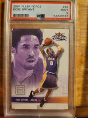 Kobe bryant Basketball Cards 2001 Fleer Force Prices