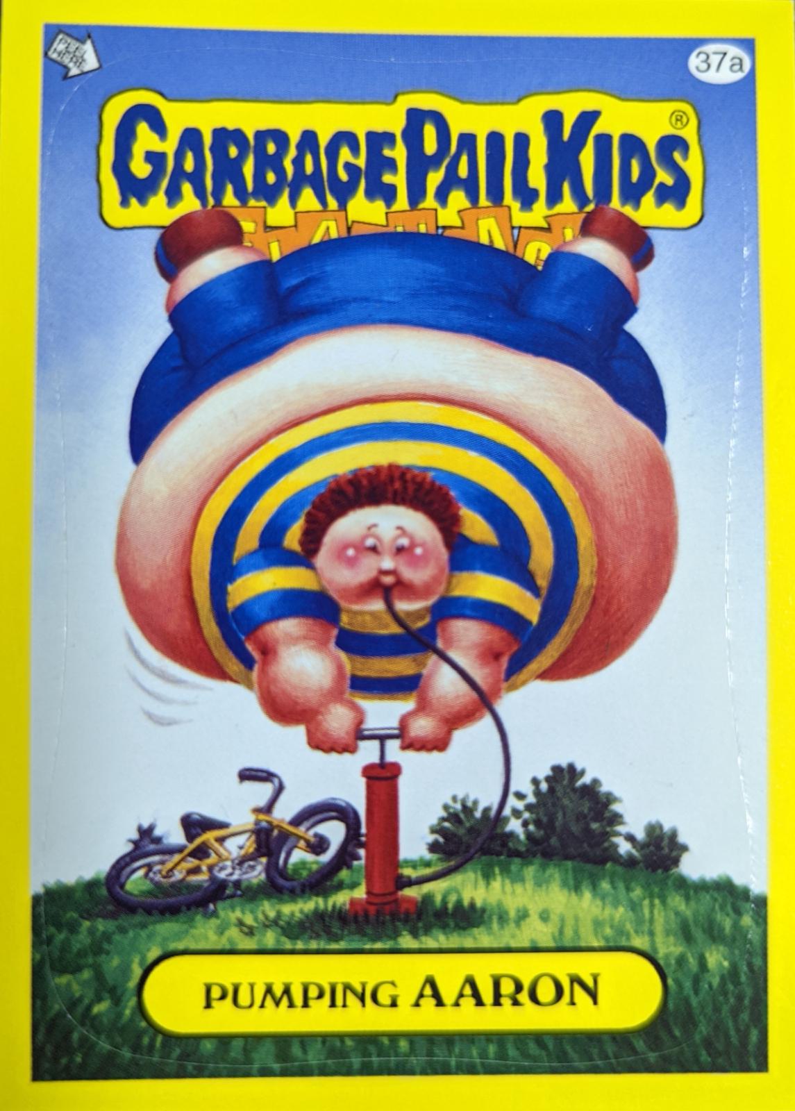 Pumping AARON #37a 2011 Garbage Pail Kids