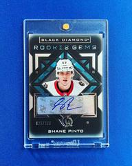 Shane Pinto [Pure Black Signature] #RG-SP Hockey Cards 2021 Upper Deck Black Diamond Rookie Gems Prices