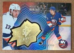 Mathew Barzal [Radiance] Hockey Cards 2021 Upper Deck SPx Finite Prices