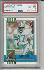 LeRoy Irvin #78T Football Cards 1990 Topps Traded Prices