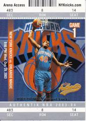Kurt Thomas #19 Basketball Cards 2003 Fleer Authentix Prices