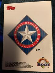 Texas Rangers Baseball Cards 2001 Topps Opening Day Team Logo Stickers Prices