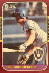 Bill Schroeder #49 Baseball Cards 1987 Donruss Opening Day Prices