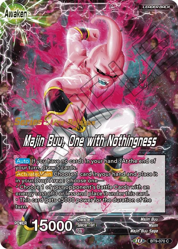 Bibidi // Majin Buu, One with Nothingness BT9-070 Dragon Ball Super Universal Onslaught: Pre-Release Promos