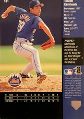Rear | Takashi Kashiwada Baseball Cards 1998 Upper Deck