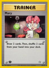 Mary [1st Edition] #87 Pokemon Neo Genesis Prices