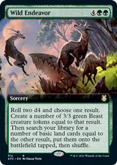 Wild Endeavor [Extended Art] Magic Adventures in the Forgotten Realms Commander Prices