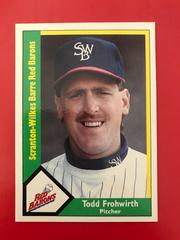 Todd Frohwirth #24 Baseball Cards 1990 CMC Scranton Red Barons Prices