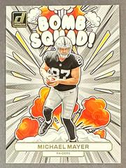 Michael Mayer #BS-29 Football Cards 2023 Panini Donruss Bomb Squad Prices