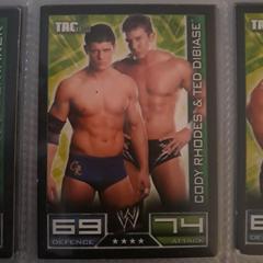 Cody Rhodes, Ted Dibiase Wrestling Cards 2008 Topps WWE Slam Attax Prices
