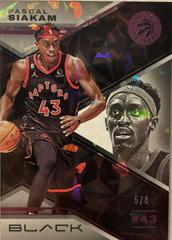 Pascal Siakam [Quartz] #17 Basketball Cards 2022 Panini Black Prices