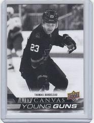 Thomas Bordeleau 2022-23 Upper Deck SPx White Out Rookie Card