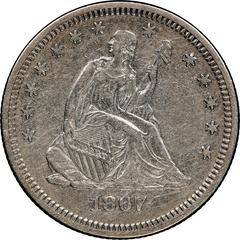 1867 Coins Seated Liberty Quarter Prices