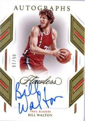 Bill Walton [Gold] #47 Basketball Cards 2022 Panini Flawless Autograph Prices