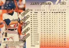 Rear | Brett Butler Baseball Cards 1997 Panini Donruss Team Set