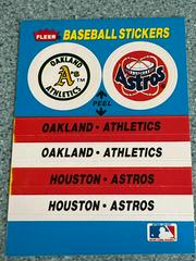 Oakland/ Astros Baseball Cards 1987 Fleer Team Stickers Prices