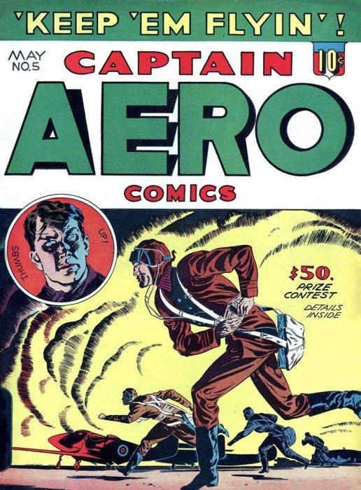 Captain Aero Comics #5 (1942) Comic Books Captain Aero Comics