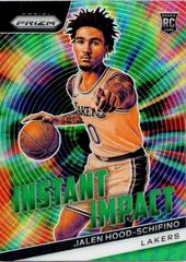Jalen Hood-Schifino [Green] #8 Basketball Cards 2023 Panini Prizm Instant Impact Prices