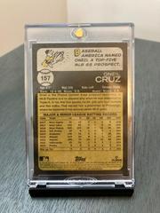 Back | Oneil Cruz [Flip Stock] Baseball Cards 2022 Topps Heritage