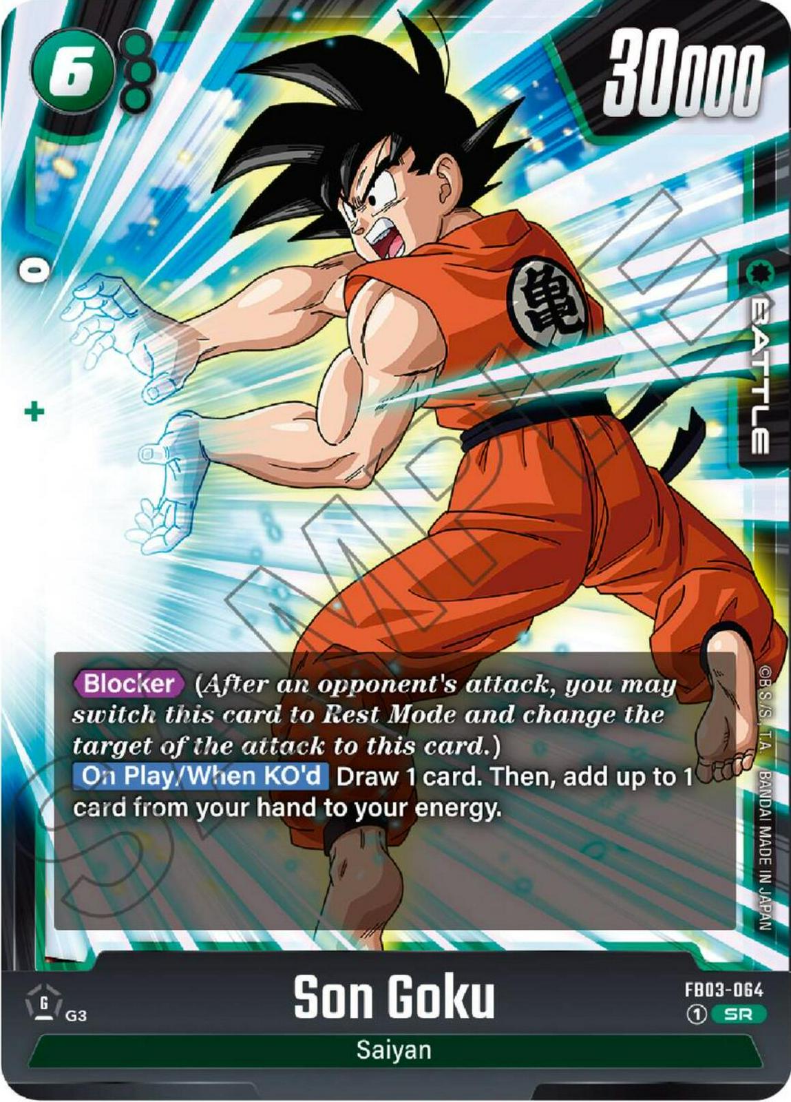 Son Goku [Holo] FB03-064 Dragon Ball Fusion World Raging Roar