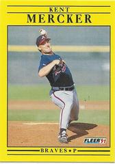 Kent Mercker #U-74 Baseball Cards 1991 Fleer Update Prices