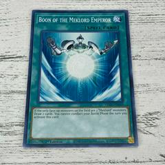 Boon of the Meklord Emperor YuGiOh Legendary Duelists: Rage of Ra Prices